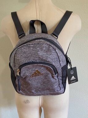 New mens womens adidas Heather Grey Compact Backpack